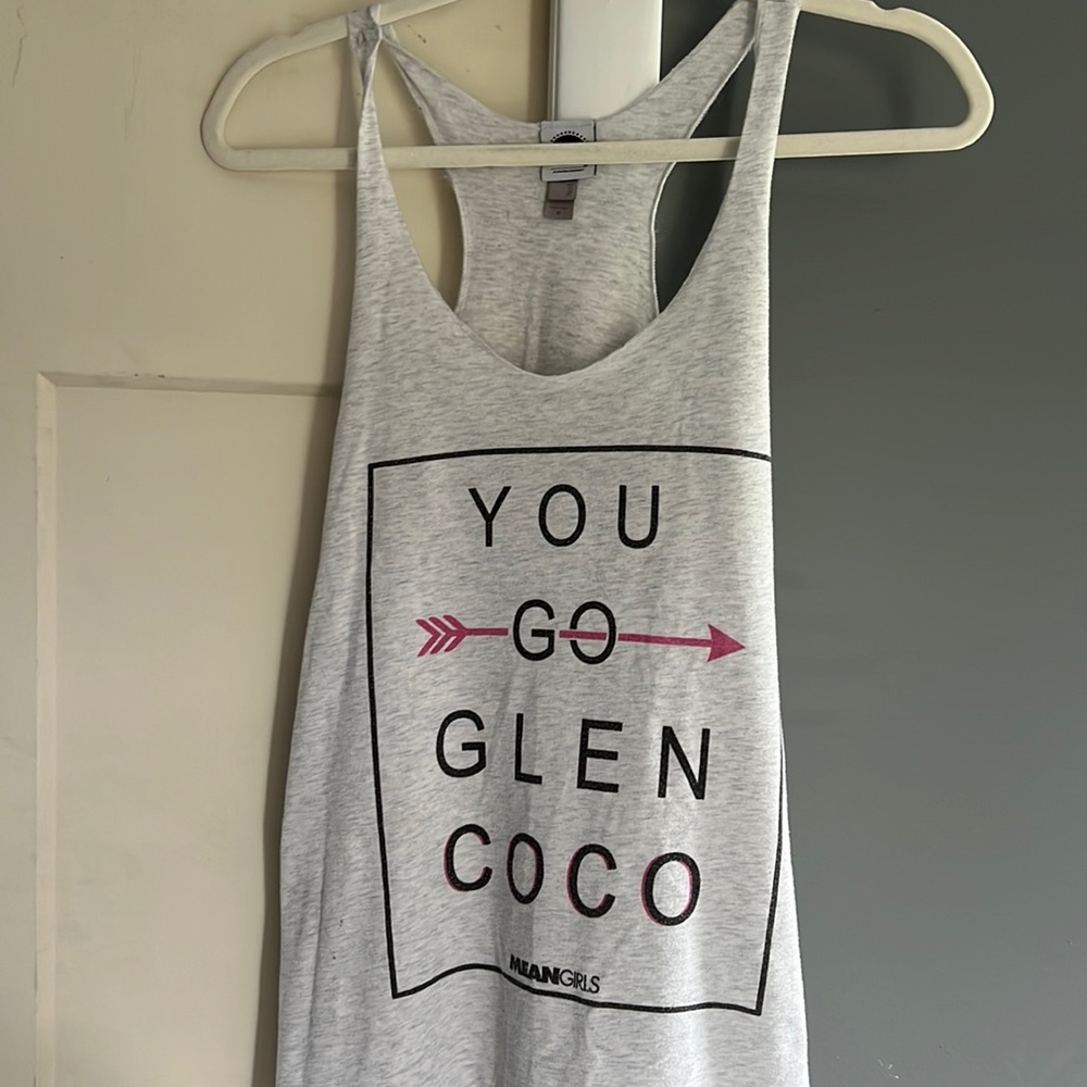 Grey Racerback Novelty Tank Size Medium
